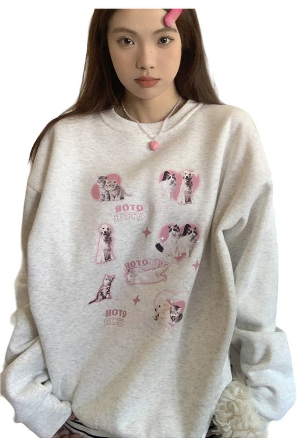 Cute Kitty Dog Sweatshirt - Sweatshirts