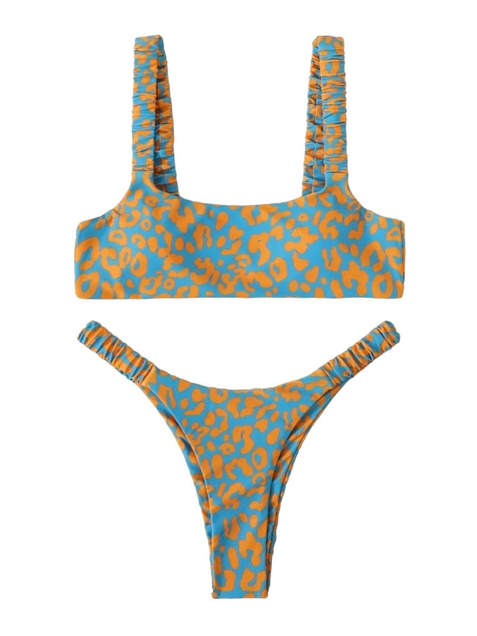 Cute Leopard Aesthetic Swimsuit - Swimsuits