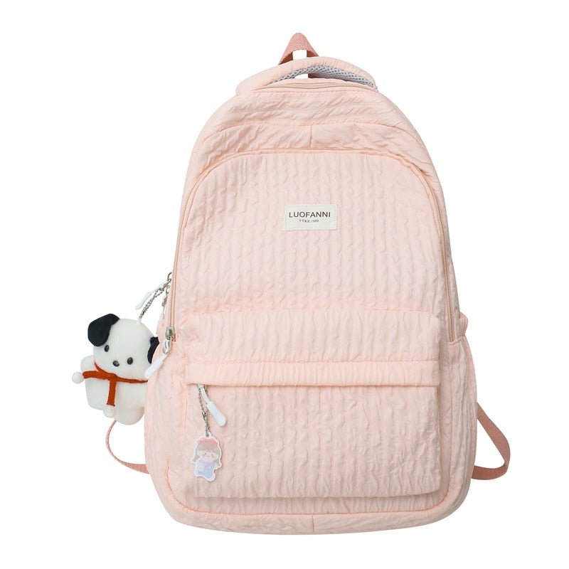 Cute Pink Laptop Backpack - Backpacks