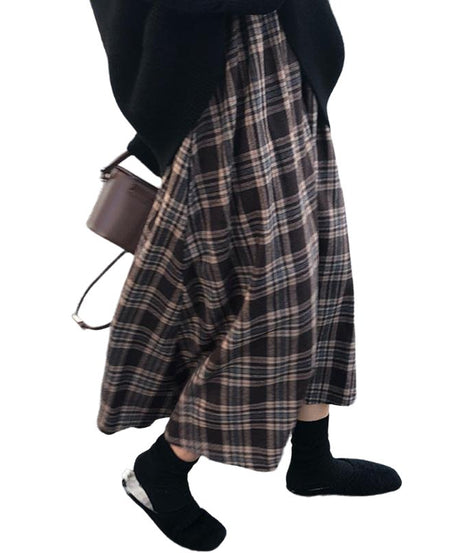 Dark Academia Vintage Skirt - Skirts