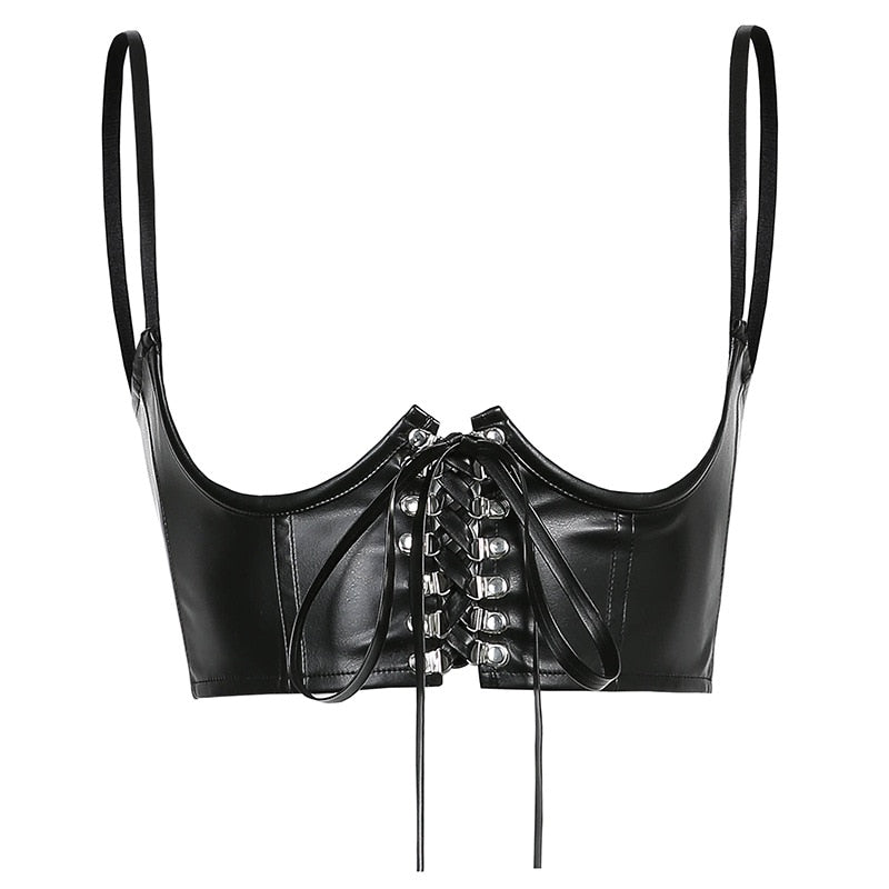 Dark Casual Punk Corset - Corsets