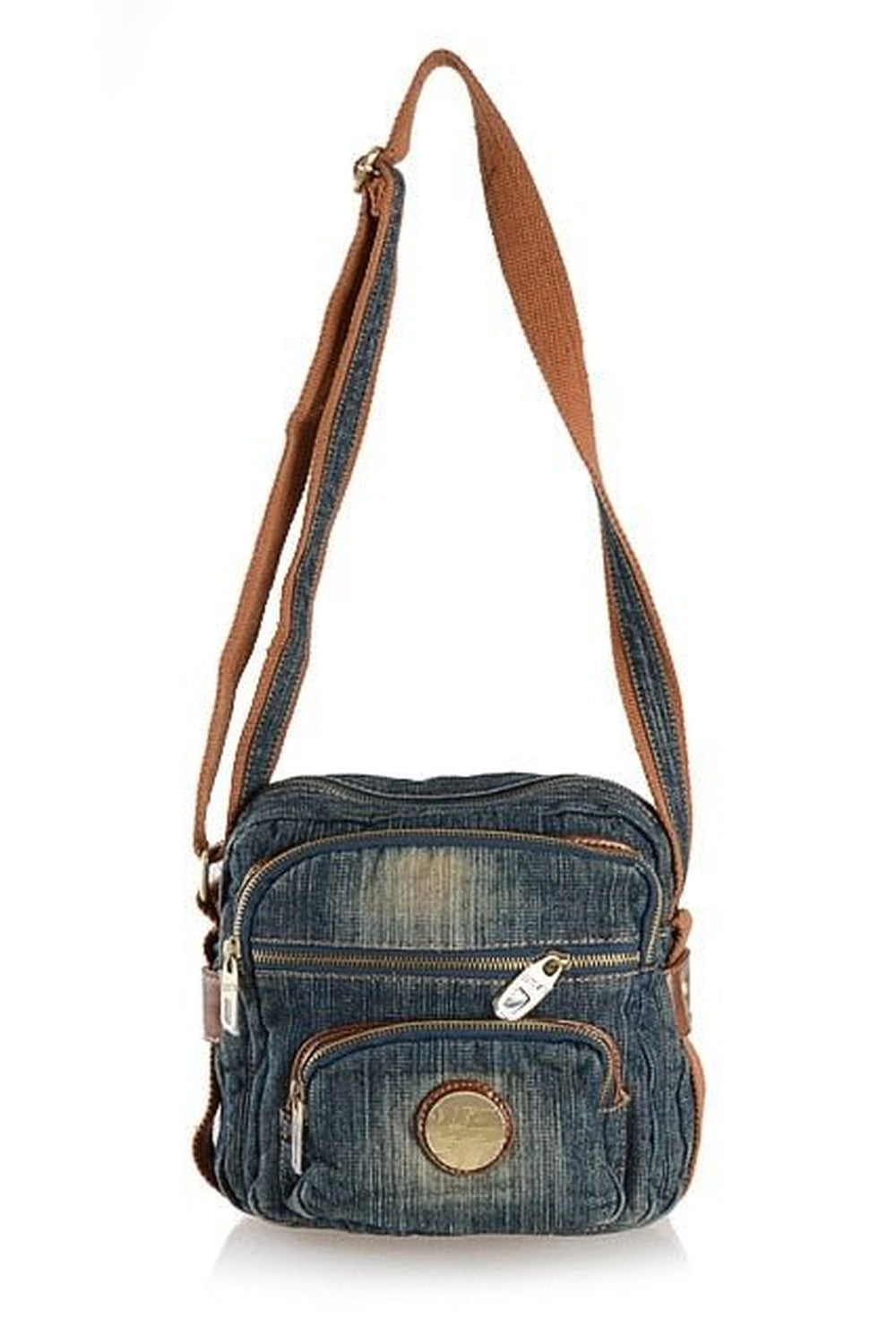 Denim Crossbody Handbag - Handbags