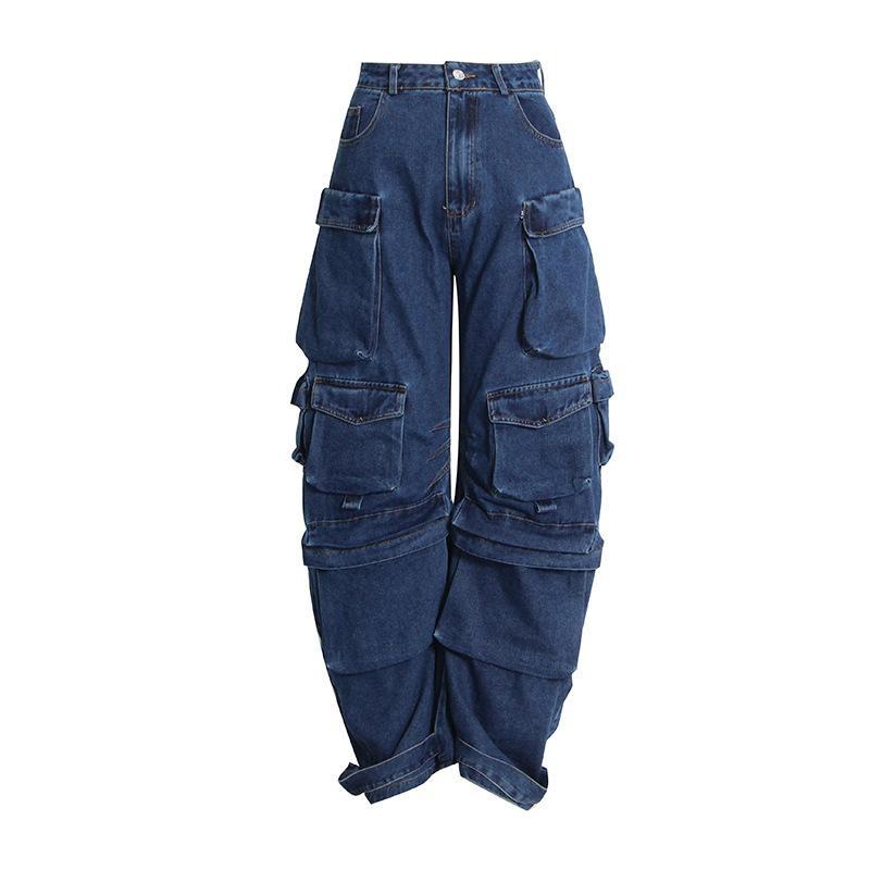 Distressed Wash Cargo Pants - Pants