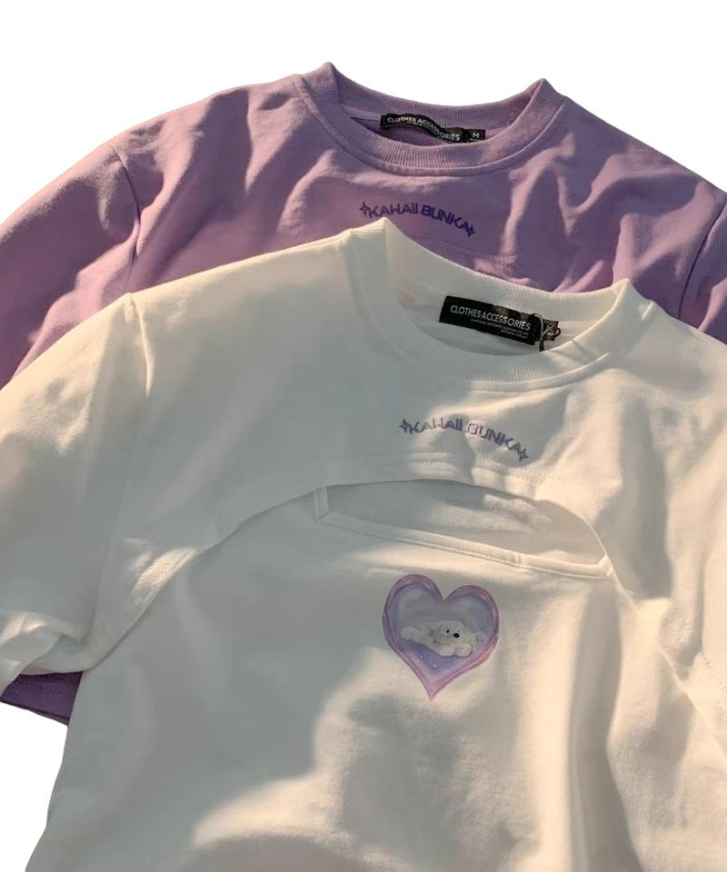 Dreamcore Pastel Design Two Piece T-shirt - T-shirts