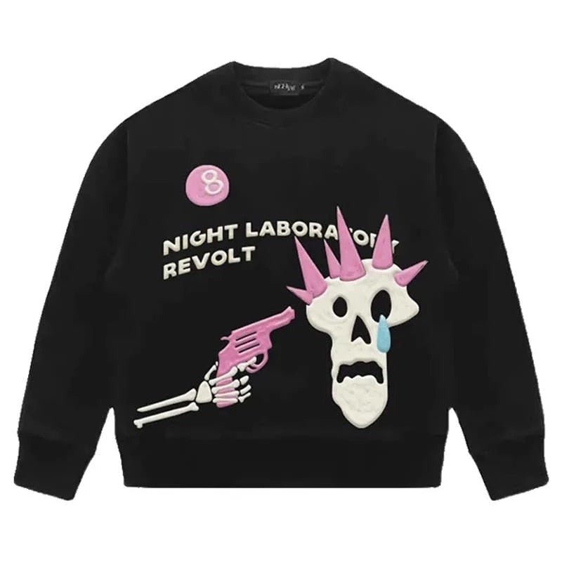Dreamcore Pastel Skull Sweatshirt - Sweatshirts
