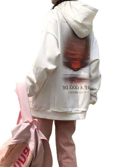 Dreamcore White Oversized Hoodie - Hoodies