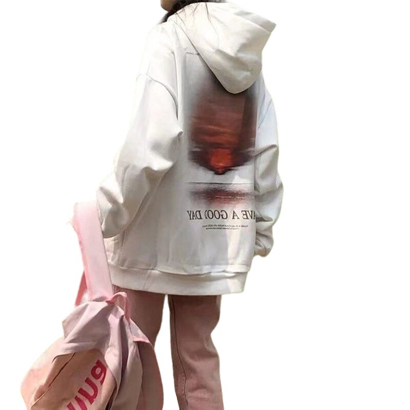 Dreamcore White Oversized Hoodie - Hoodies