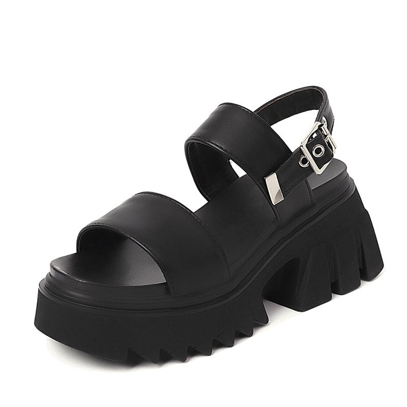 Edgy Chunky Platform Shoes - Shoes