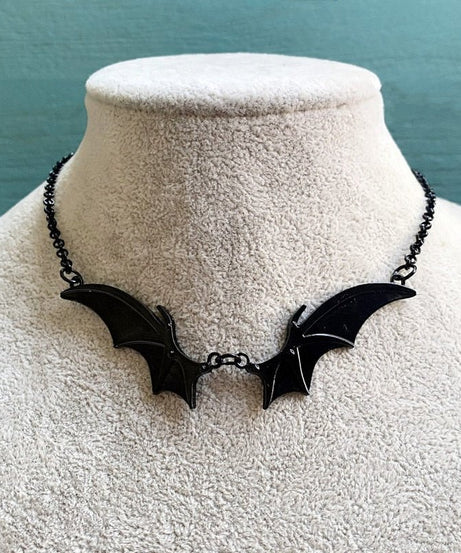 Egirl Goth Vampire Bat Wings Necklace -