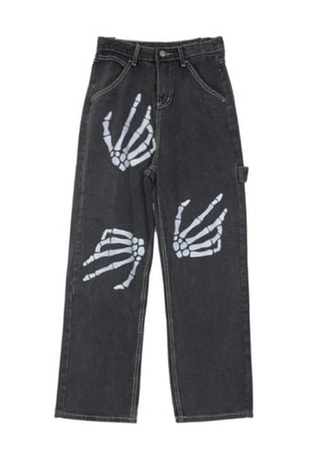 Egirl Goth Wide Leg Pants - Pants