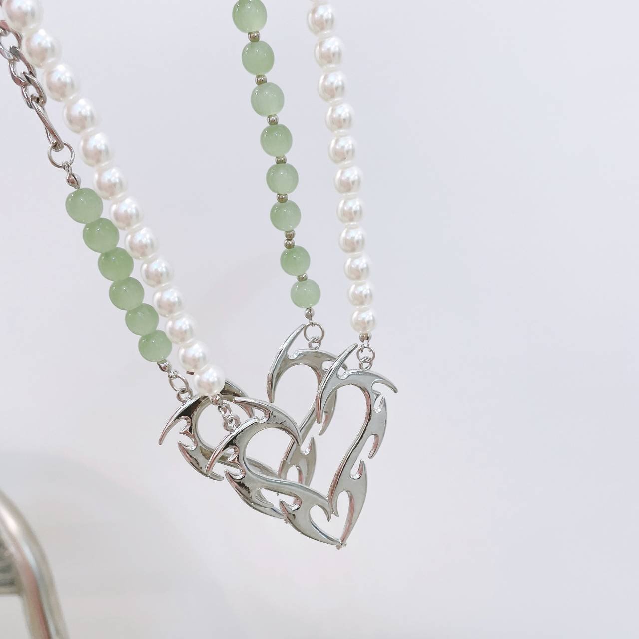Egirl Heart Flame Necklace -