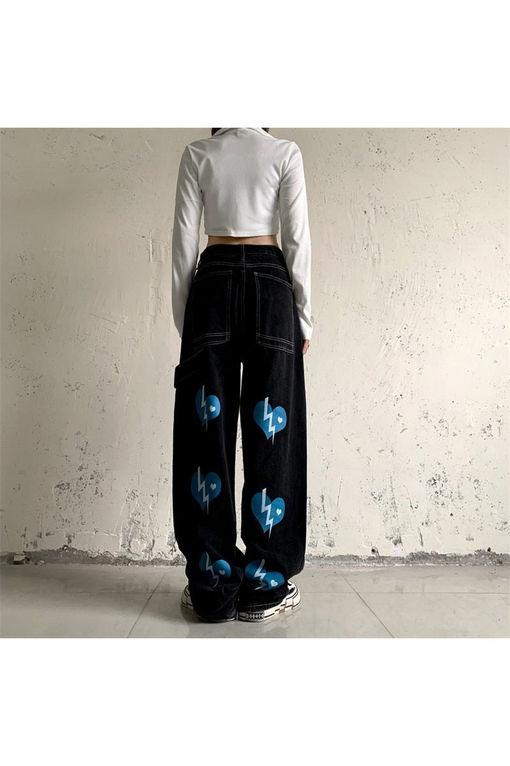 Fall Egirl Heart Lightning Jeans Shoptery