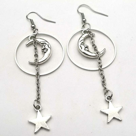 Egirl Moon and Stars Earrings - Earrings