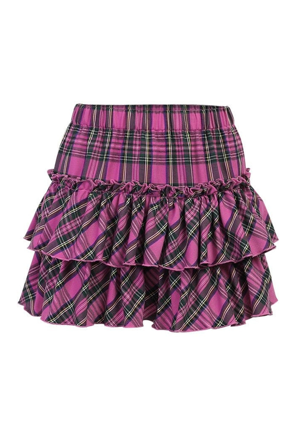 Egirl Pink Plaid Skirt - Skirts