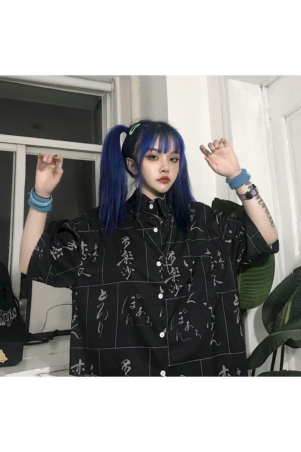 Egirl Plus Size Shirt black Shoptery