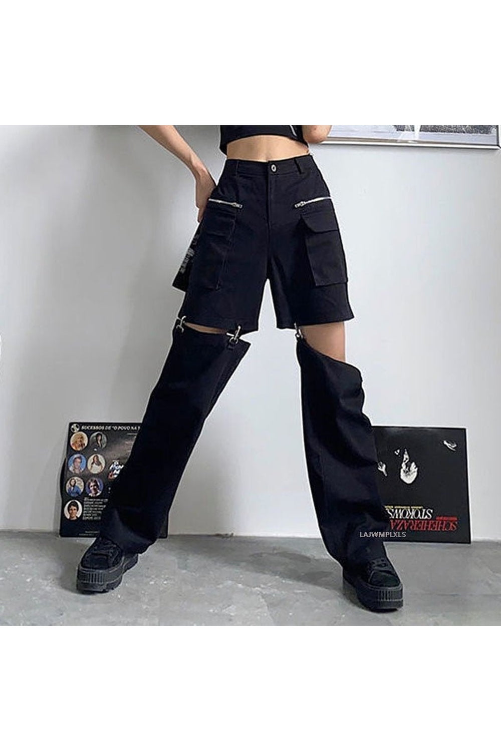 Egirl Style High Waist Pants - Pants