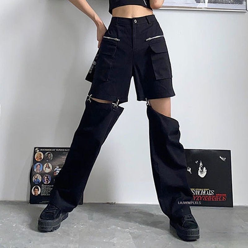 Egirl Style High Waist Pants - Pants