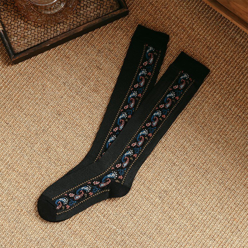Buy Ethnic Floral Long Socks - Shoptery
