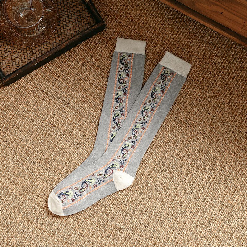 Buy Ethnic Floral Long Socks - Shoptery