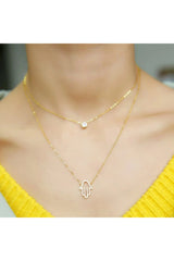 Aesthetic Evil Eye Necklace Shoptery