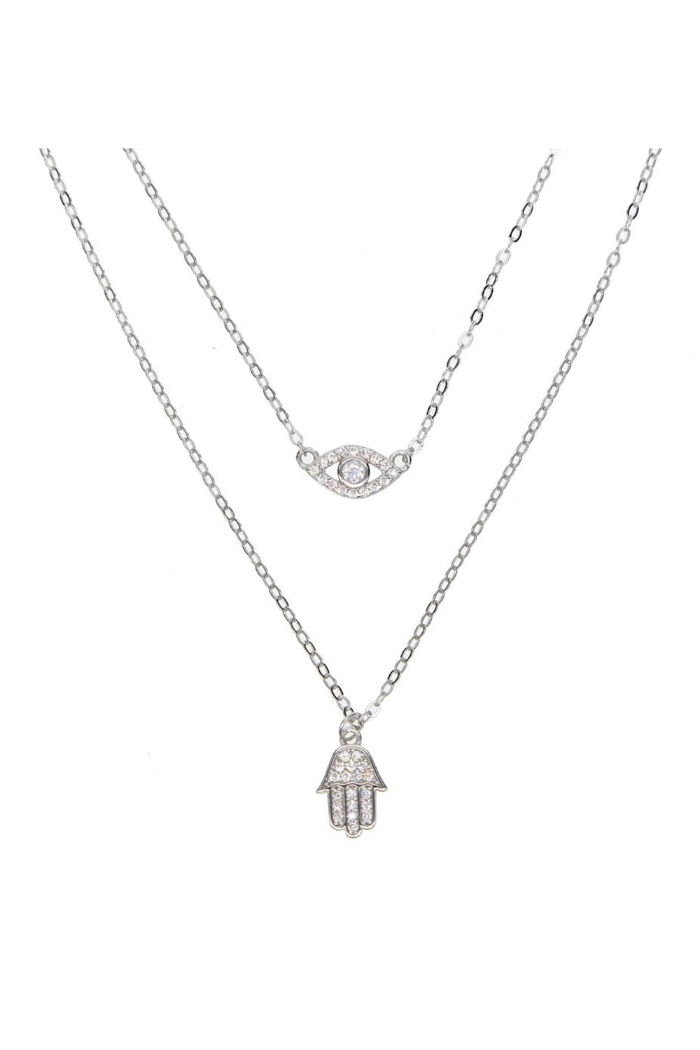 Aesthetic Evil Eye Necklace Shoptery