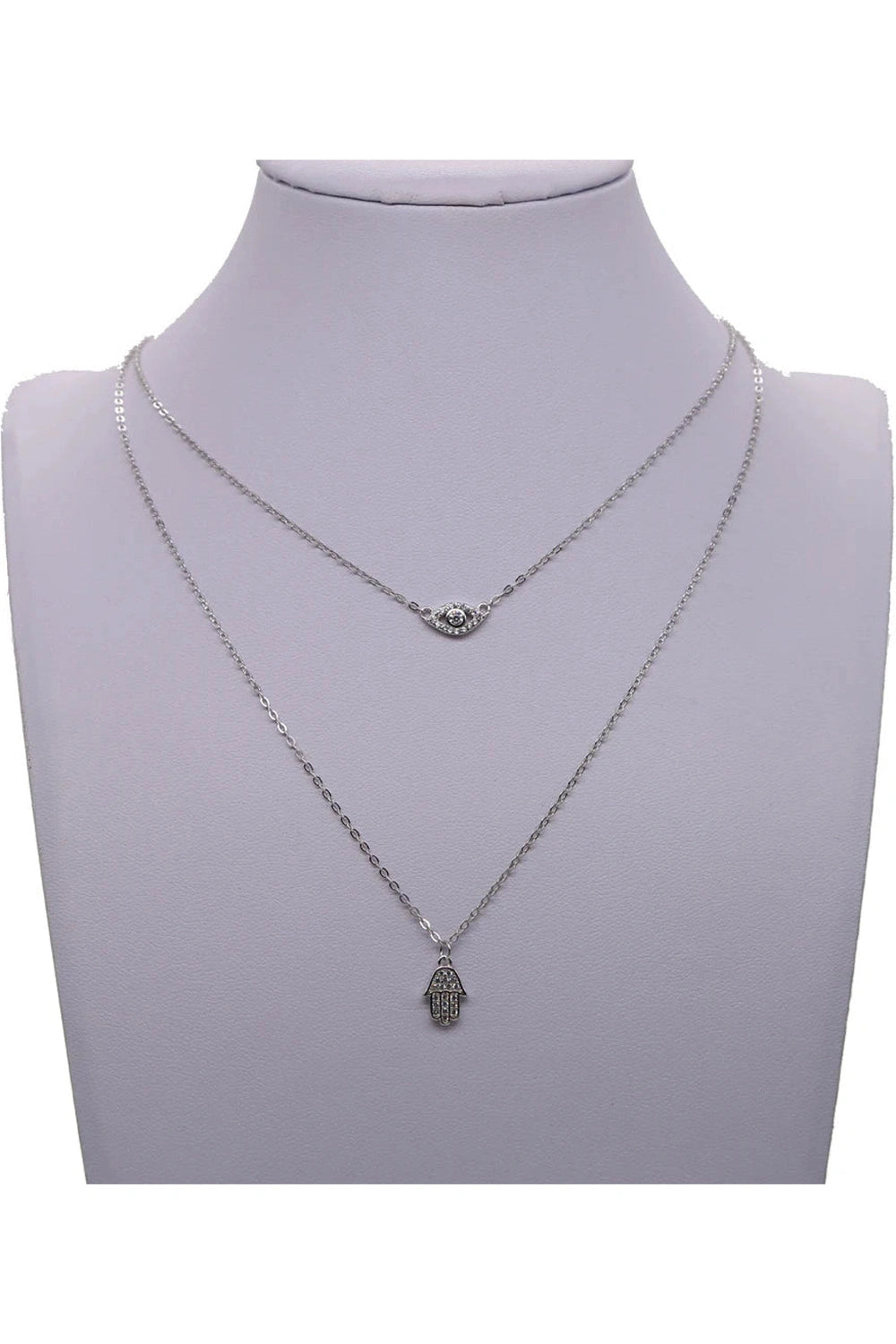 Aesthetic Evil Eye Necklace Shoptery