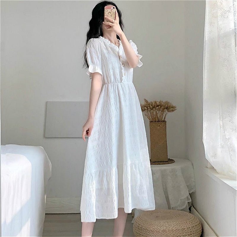 Fairy Summer White Dress - Dresses