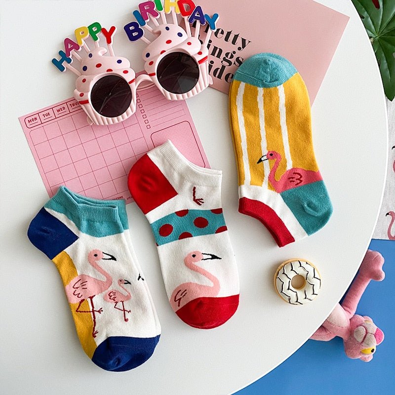 Flamingos Cute Socks 5 pairs - Socks