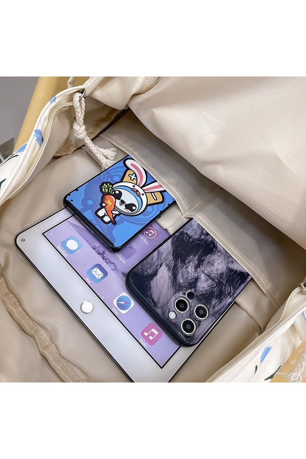 Floral Print College Backpack Shoptery