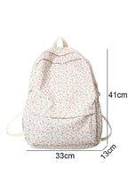 Floral Print College Backpack Shoptery