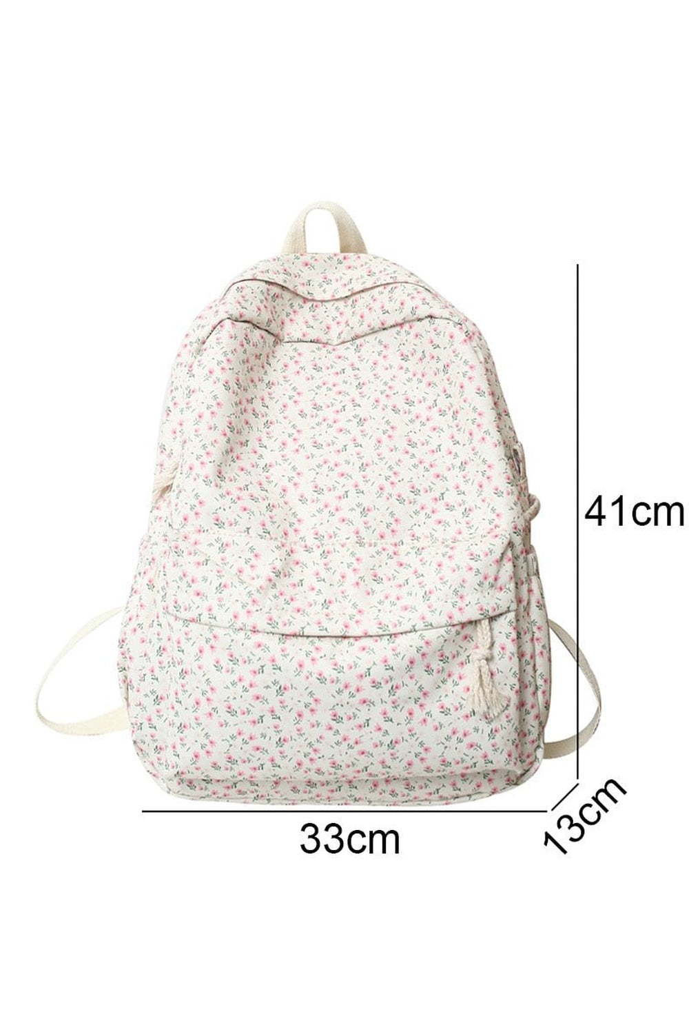 Floral Print College Backpack Shoptery
