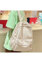 Floral Print College Backpack Shoptery