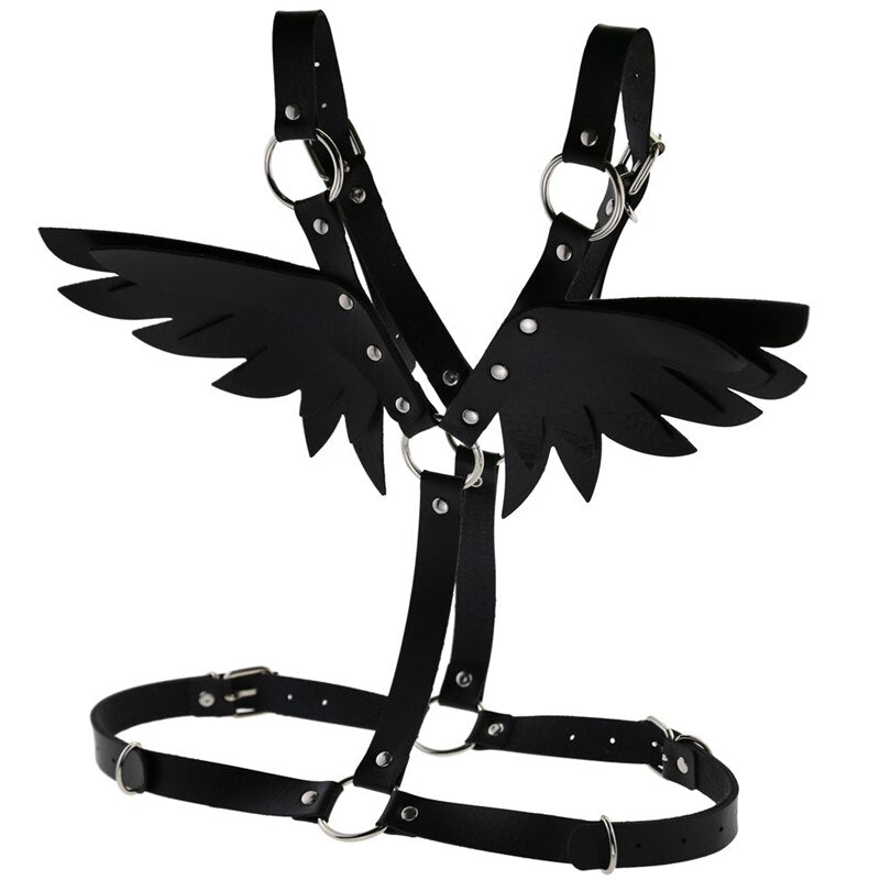 Goth Angel Wings Body Belt - Belts