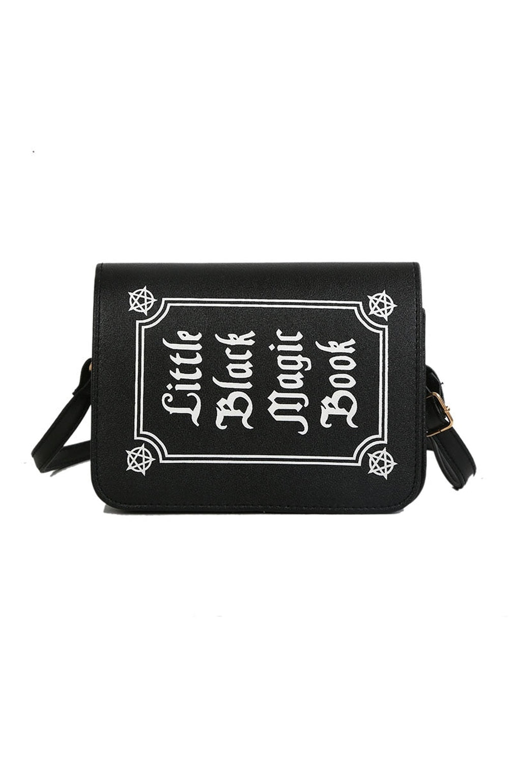 Goth Letter Print Shoulder Bag - Bags