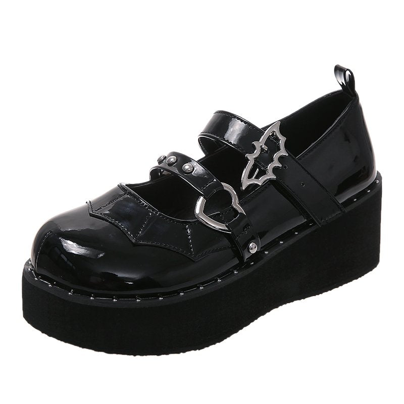 Goth Lolita Platform Shoes - Shoes