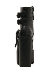 Alt Goth Platform Round Boots Shoptery