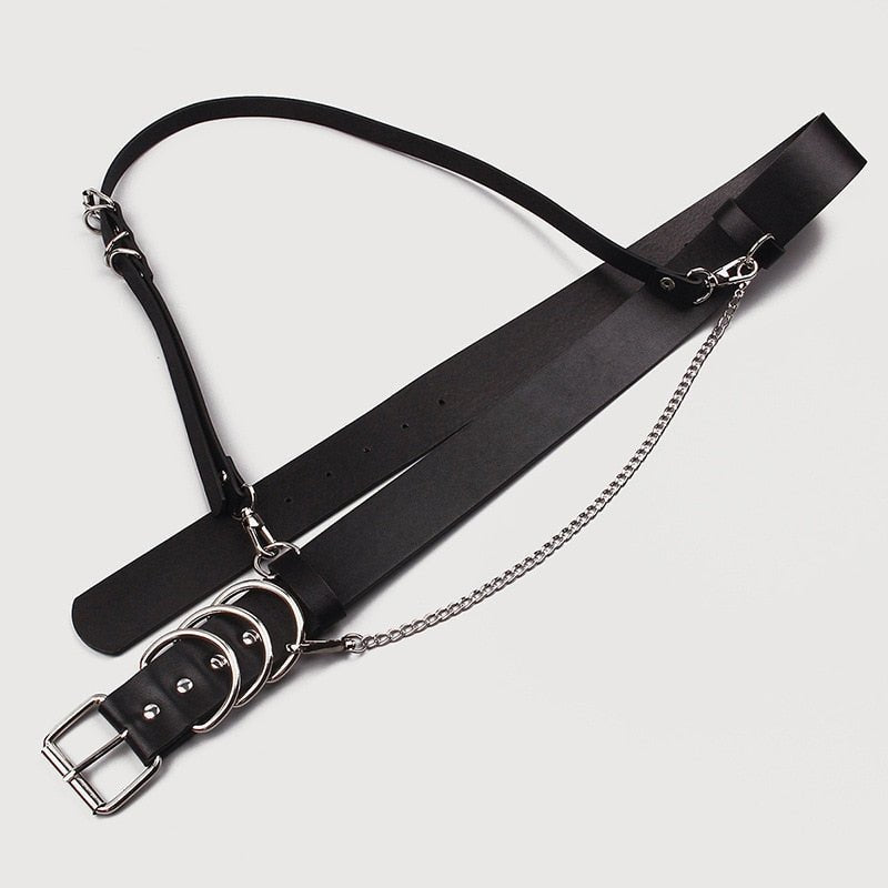 Goth PU Leather Harness Belts Body - Belts