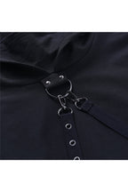 Goth Punk Hooded T-shirt Shoptery