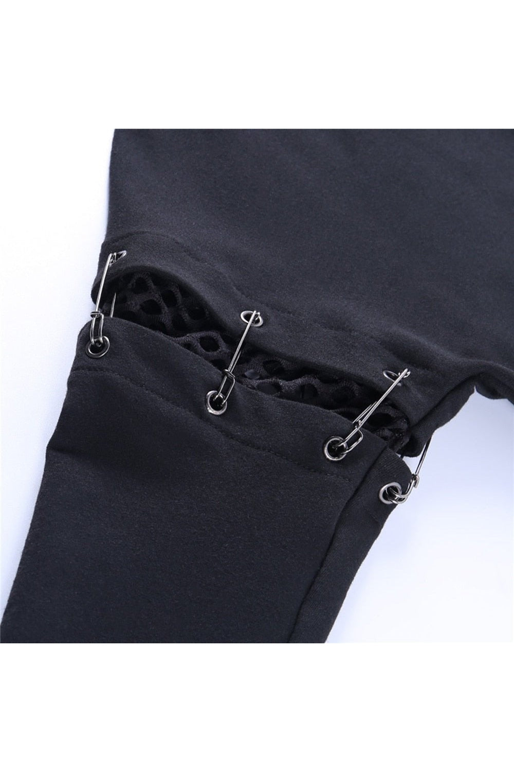 Goth Punk Hooded T-shirt Shoptery