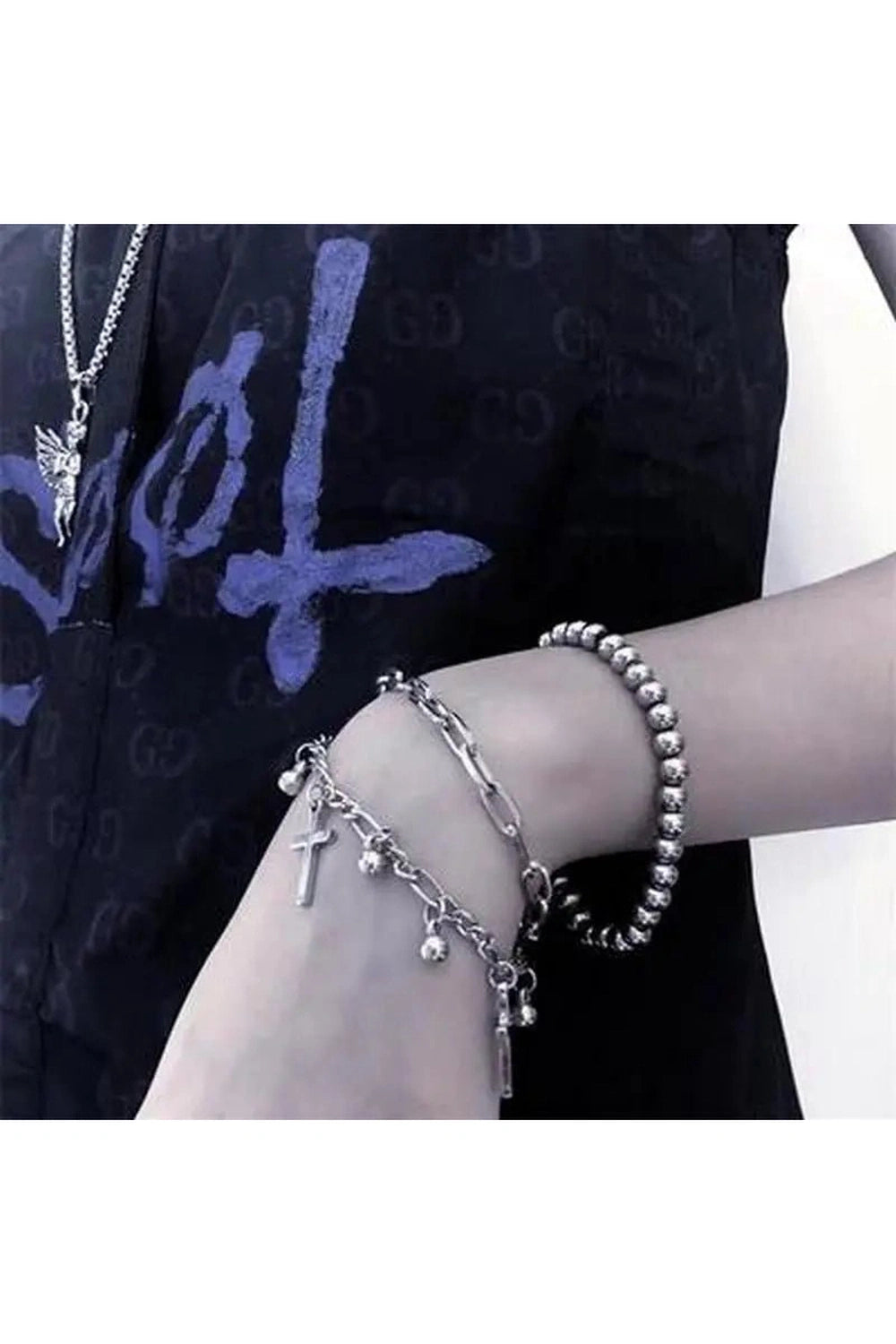 Bracelet – Alt Gothic for Dark Aesthetic – Fashion Bracelet Shoptery