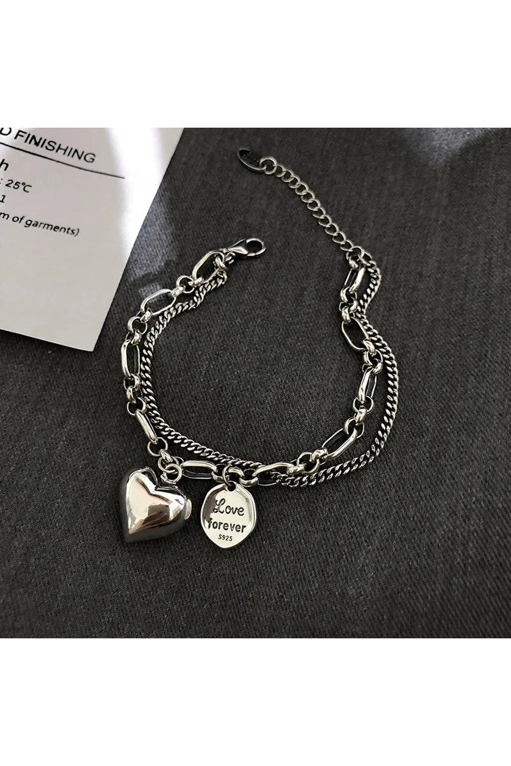 Alt Gothic Cross Charm Layered Bracelet s325 Shoptery