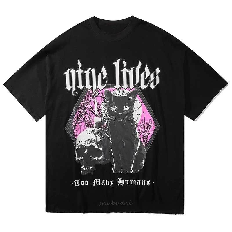 Gothic Funny Print T-shirt - T-shirts