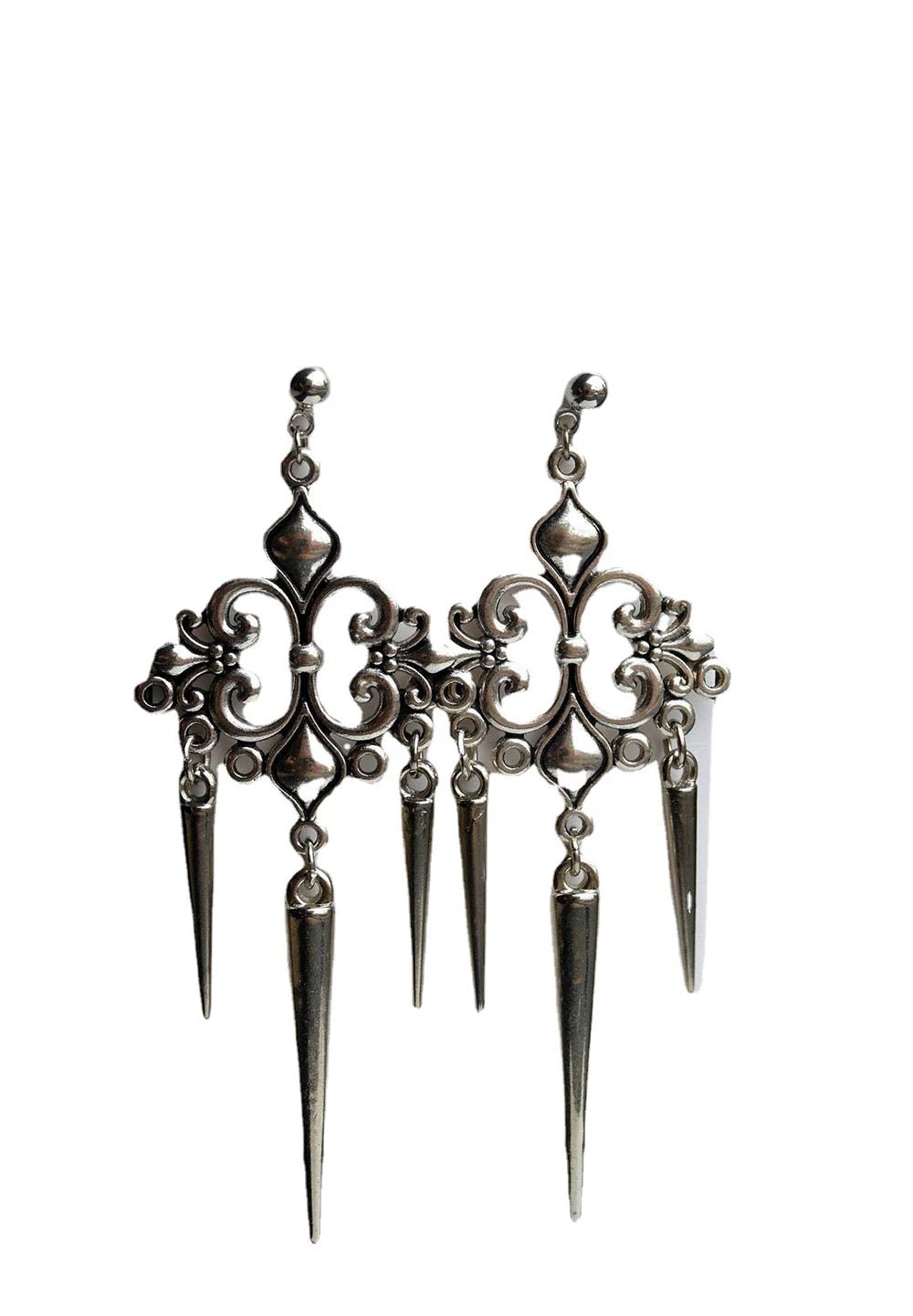 Gothic Glamour Spikes Earrings -