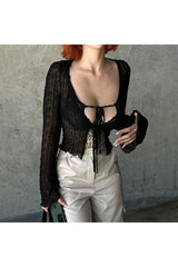 Alt Gothic Lace Up Blouse Shoptery