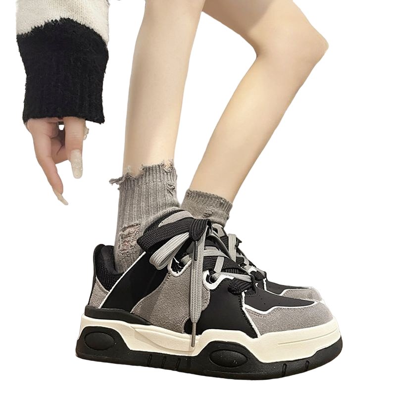 Gray Platform Sneakers - Sneakers