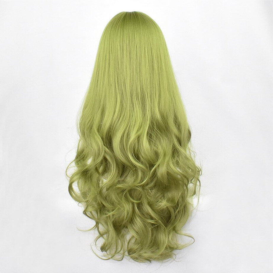 Kawaii Green Black Curly Wig Shoptery