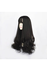 Kawaii Green Black Curly Wig Jet-black 24inches 1 PC Shoptery