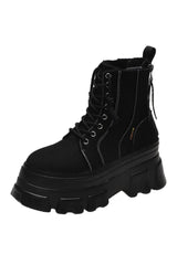 Green Punk Platform Boots black Shoptery