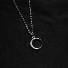 Grunge Aesthetic Moon Necklace Shoptery