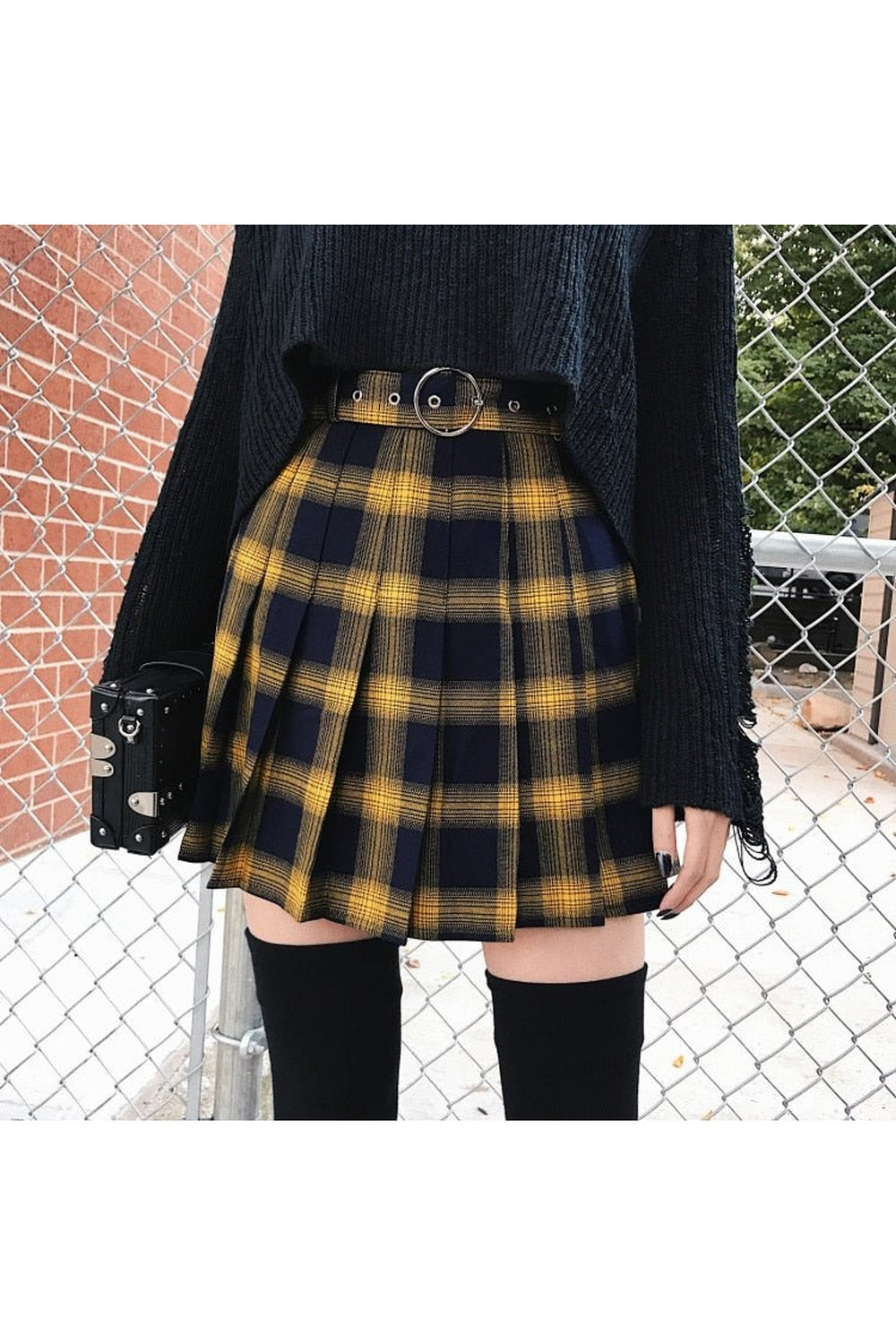 Grunge Fashion Pleated Skirt - Skirts